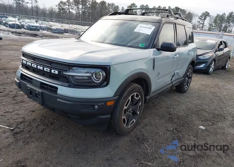 2024 Ford Bronco Sport Outer Banks z USA, uszkodzony, nr VIN 3FMCR9C67RRF10507